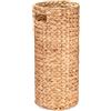 Decorasian Portaombrelli alto in giacinto d'acqua effetto rattan, portaombrelli, Ø 22 cm, altezza 50 cm, naturale, per corridoio e guardaroba, carta da regalo e rotoli di poster