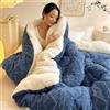 Generic Calda Trapunta in Cashmere, Trapunta in Pile Double-Face Spessa Calda, Piumino Matrimoniale Invernale Caldo, Coperta per Biancheria da Letto Domestica,005,200 * 230cm/4kg