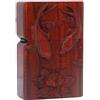 junweideyi Accendino intagliato in legno di sandalo rosso naturale e palissandro, sostituibile per Zippo (solo custodia), dimensioni inserto compatibile 3,6 cm × 1,2 cm × 5 cm, alloggiamento accendino