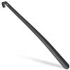 Relaxdays 2X Calzascarpe in Metallo, Confortevole, Stabile, L:60 cm, Grande, da Appendere, con Manico, Nero