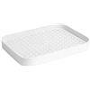 Generic Vassoio scolapiatti a doppio strato, in plastica PP resistente al calore, con raccogli gocce per cucina, bicchieri, stoviglie, organizer versatile per bagno, senza BPA e resistente al calore (bianco)
