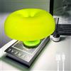 OOWOKS Lampada a fungo, lampada da tavolo a LED senza fili dimmerabile con controllo touch, lampada da tavolo a batteria con paralume in acrilico a forma di fungo 1800 mAh ricaricabile tramite USB,Verde