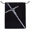 DICOSMETIC Crocifisso da parete sottile croce cattolica in metallo con Gesù e INRI 26,5 cm (10,43 pollici) croce in metallo per decorazione domestica, argento antico