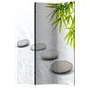 murando - Paravento Decorativo Monofacciale Natura 135x172 cm 3 Pannelli Divisori - Stampa su un Lato su Tela in TNT - Separe Divisorio per la Casa Simpatici Legno - Pietra p-C-0019-z-b