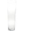 INNA-Glas Vaso Conico da Pavimento AMNA Air in Vetro, Trasparente, 70cm, Ø19cm - Vaso da Terra - Fioriera