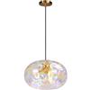 Myxbhgs Lampada a Sospensione Moderna in Vetro da 11,8 Pollici, 3 luci, Altezza Regolabile, Attacco E12, Illuminazione per Cucina, Sala da Pranzo, Soggiorno, Camera da Letto, Supporta lampadine da 40