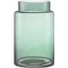 KAYLETIN Vaso grande in vetro, vaso per fiori in vetro verde, vasi per bouquet grandi, vasi grandi con ampia apertura per la casa, il matrimonio, il soggiorno, la decorazione dell'ufficio, 23 cm