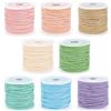 BENECREAT Cordini di Cotone Intrecciati Da 96 m, Corda di Cotone Macramè Da 1.5mm, Intrecciata, per Gioielli, Braccialetti, Cucito, Confezioni Regalo per Matrimoni (8 colori)