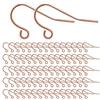 MengH-SHOP Ganci per orecchini, ganci per orecchio, in argento Sterling 925, per fai da te, creazione di gioielli, 300 pezzi, oro rosa