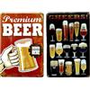 DiiliHiiri 2x1 Poster di DiiliHiiri Targa in metallo stile retrò - 30 x 20 cm | Segnale di birra | Decorazione da pub | Decorazione da bar | Regalo per gli appassionati di birra (2635-238-294)