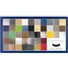 RahmenMax Skane - Cornice portafoto con puzzle, 40 x 100 cm, colore blu oceano, realizzata a mano, con vetro acrilico anti-refle