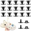 RAMTRIO 20 paia di bottoni a pressione Croc, bottoni a pressione in plastica, bottoni per crocs, rivetti e bottoni di ricambio per scarpe, chiusure per scarpe, rivetti pop, riparazione e decorazione (15,5 mm,