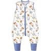 Chilsuessy Sacco nanna invernale per tutte le stagioni con piedini, 1,5 tog, 100% cotone, 1,5 tog/orso, 80 cm, altezza del bambino 90-100 cm