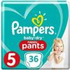 Pampers 81676077 - Pannolino Baby-Dry Pants, colore: Bianco