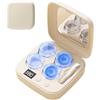 Generico Ultrasonic Lens Cleaning Device - Portable Contact Lens Washer, Rechargeable Type C | Multi Mode Timer Cleaner, 360° Vibration Cleaning System, Compact Case For Soft Lenses Home Travel Office Use