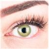 GLAMLENS Lenti a contatto colorate verdi Alice Green - mensili - con porta lenti a contatto - verde naturali in silicone idrogel - 2 pezzi - DIA 14.5 - senza correzione 0.00 diottrie lente a contatto