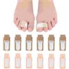 BakeWhiz 12 correttori per dita a martello, riutilizzabili, antiscivolo, separatori per dita rotte, stecca ammortizzata, per evitare traumi secondari per correggere dita piegate, rotte, storte e sovrapposte