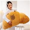 shownicer Peluche a forma di croissant Capybara, peluche Kawaii Croissant, regalo per adulti e bambini, 3 anni (70 cm)