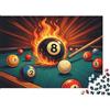 UVTMWVTCUSIQ 1000 Pezzi Puzzle Biliardo per Adulti paper Rompicapo Biliardo Decorazione da Parete 38x26cm/1000pcs