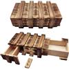LAINIKE 2 scatole magiche per enigmi, in legno, con scomparto segreto, set puzzle, magico, scatola regalo per denaro, regalo di matrimonio, compleanno, piccolo puzzle