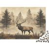 NFGOUEUAGVBk Puzzle Carta Cervi della Foresta 1000 Pezzi per Adulti Carta Spessa Eco Puzzle Animali della Foresta Allenamento Mentale Decorazione 38x26cm/1000pcs