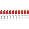 RiToEasysports 10pcs RC Body Clips Compact 3mm RC Body Clips con staffa di fissaggio per 1/18 RC Car 1/24 SCX24 RC Car(rosso)
