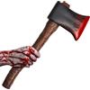REDSTAR Ascia in plastica con Sangue - Ascia vichinga Giocattolo - Oggetti di Scena per Halloween - Ascia insanguinata da 45 cm -Giocattoli in plastica per Halloween - Accessori per Costumi di Halloween