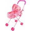 Milageto Passeggino Giocattolo Pieghevole Design Realistico Carrozzina con Borsa e Cestino Salvaspazio Gioco Imitativo per Bambine, 3-6 Anni