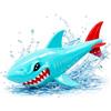 TK Gruppe Timo Klingler Gruppo TK Timo Klingler XXL Squalo 52 cm per Bambini ed Adulti - Piscina & Acquapark - Giocattolo Acquatico per Gioco Subacqueo per Immersioni - Anelli e Bastoni per Immersioni (XXL Squalo)