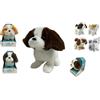 Generico Cane Peluche Cagnolino che Abbaia e Cammina Abbaia Scodinzola Cane Giocattolo Interattivo Camminante Muove la Coda Cagnetto Giocattolo Bambini Camminante Cucciolo Elettronico Cagnolino in Peluche (C)