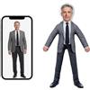 LucBuy Bambola Fotografica Personalizzata, Figura di Peluche Pieghevole Divertente, Ornamento Posizionabile Stampa 3D Doppio Lato 25cm, Regalo DIY per Compleanno, Anniversario e San Valentino