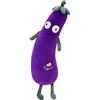 JOSON Cuscino per bambola di peluche con scritta Mr. melanzane (90 cm)