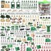 deAO 303 Set di Gioco Militare con Soldati, Figure Militari, Tanks, Aerei, Bandiere, Borsa di Immagazzinaggio e Accessori da Battaglia