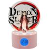 Teknofun - - Licenza ufficiale Demon Slayer - Sveglia luminosa NEZUKO da 20 cm - 2 modalità di illuminazione - Funziona con 3 cavi AAA/USB (inclusi) - Per bambini dai 6 anni - 811754