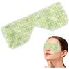 ZALAOR Maschera di occhio di raffreddamento della pietra naturale della giada, maschera riutilizzabile di sonno della pietra preziosa