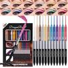 Sitovely Set di 12 penne colorate per eyeliner metallizzate, eyeliner e ombretto, per donne, impermeabili, resistenti alle sbavature e a lunga durata