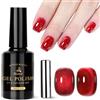 Biutee Smalto semipermanente magnetico Cat Eye Rosso Intenso 15ml