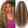 Durgio Honey Blonde Deep Wave pizzo anteriore parrucca umano capelli 13x6 HD pizzo frontale parrucca 200% Density 4/27 Colored Highlight Pre Plucked Brazilian Virgin Wigs parrucca da donna naturale 24