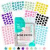 KufaerBeam 400 patch per pimple, idrocolloide, cerotti per brufoli naturali, con acido salicilico e olio di tea tree, impermeabili, traspiranti, assorbenti acne, giorno e notte, anti brufoli