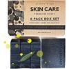 Poola & Bloom Set di 4 Saponi Naturali al Carbone con Oli Essenziali di Lavanda, Eucalipto, Limone e Patchouli per la Pulizia Viso Uomo, Idratanti e Adatti a Tutti i Tipi di Pelle