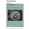 VRIN Sauver Les Apparences: Essai Sur La Notion De Theorie Physique De Platon a Galilee