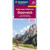 MAIRDUMONT KOMPASS Radfernwegekarte Radfernwege & Biketouren Österreich - Übersichtskarte 1:300.000: inklusive Bikeparks und Alpenpässe: 2563
