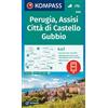 KOMPASS Wanderkarte 2464 Perugia, Assisi, Città di Castello, Gubbio 1:50.000: 4in1 Wanderkarte mit Aktiv Guide und Detailkarten inklusive Karte zur ... Verwendung in der KOMPASS-App. Fahrradfahren.