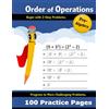 Libro Studio LLC Order of Operations: Pre-Algebra (PEMDAS / BODMAS) | 100 Practice Pages | Line Guides | Maths KS3 KS4 - (5th, 6th, 7th, 8th 9th Grade) Math Workbook with Step-by-Step Answer Key (Ages 10-15)