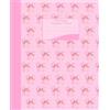 Majosta Pink Coquette Composition Notebook: Wide Ruled Lined Paper, 7.5x9.25 Inch, 110 Pages all Numbered, Including Blank Table of Contents, Cute Girly Pretty Aesthetic Bows Journal for School and Students