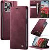 Cracedily Cover per iPhone 13 Pro Max Case, Libro Custodia Portafoglio Premium Pelle PU, Slot Scheda, RFID Shieldon, Chiusura Magnetico Aletta Antiurto Case Custodia per iPhone 13 Pro Max, Rosso