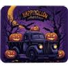 Generic Tappetino per Il Mouse Halloween Truck Pattern Antisfilacciamento Tappeto Mouse Personalizzato Gaming Mousepad per Pc Ufficio Laptop 25X30Cm