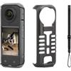CERFFOOL Custodia protettiva per Insta360 X4 Thermo Grip Cover per Action Camera Controllo della Temperatura Copertura di Protezione con Cordino Accessori Action Camera