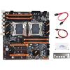iFutniew X99 Dual CPU Scheda Madre+ + Interruttore+Baffle+Grasso Termico LGA 2011 DDR4 Supporto 2011-V3 Scheda Madre CPU