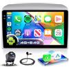 VECHTEL 4G+64G Autoradio Android 15 per Lancia Ypsilon 2006-2011, 9'' Incell HD Schermo Tactile co Carplay Android Auto senza Fili, Stereo Auto co GPS Wi-Fi USB Bluetooth Radio FM RDS Retrocamera